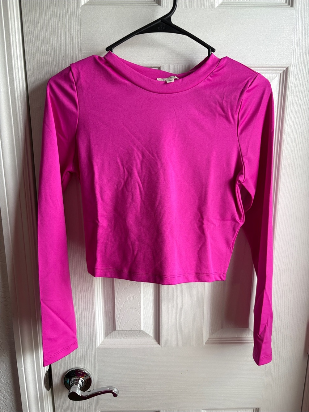 Hot Pink Two-Piece Set with Fringe Pants Set - Picture 3 of 3